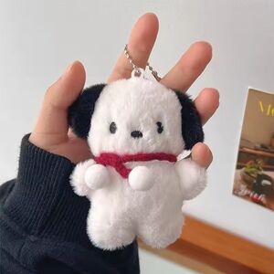 Sanrio Plush Keychain - White and Black